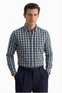 Фото рубашки Shaped Fit Рубашка SEIDENSTICKER, цвет темно-бирюзовый